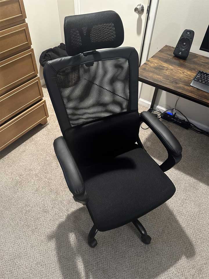 Office Chair, Ergonomic Mesh Home Office Computer Chair with Lumbar Support